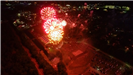 Ariel view of 2019 Richmond Hill Independence Day Fireworks