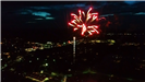 Ariel view of 2019 Richmond Hill Independence Day Fireworks