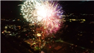 Ariel view of 2019 Richmond Hill Independence Day Fireworks