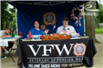 VFW booth at 2019 Independence Day Celebration