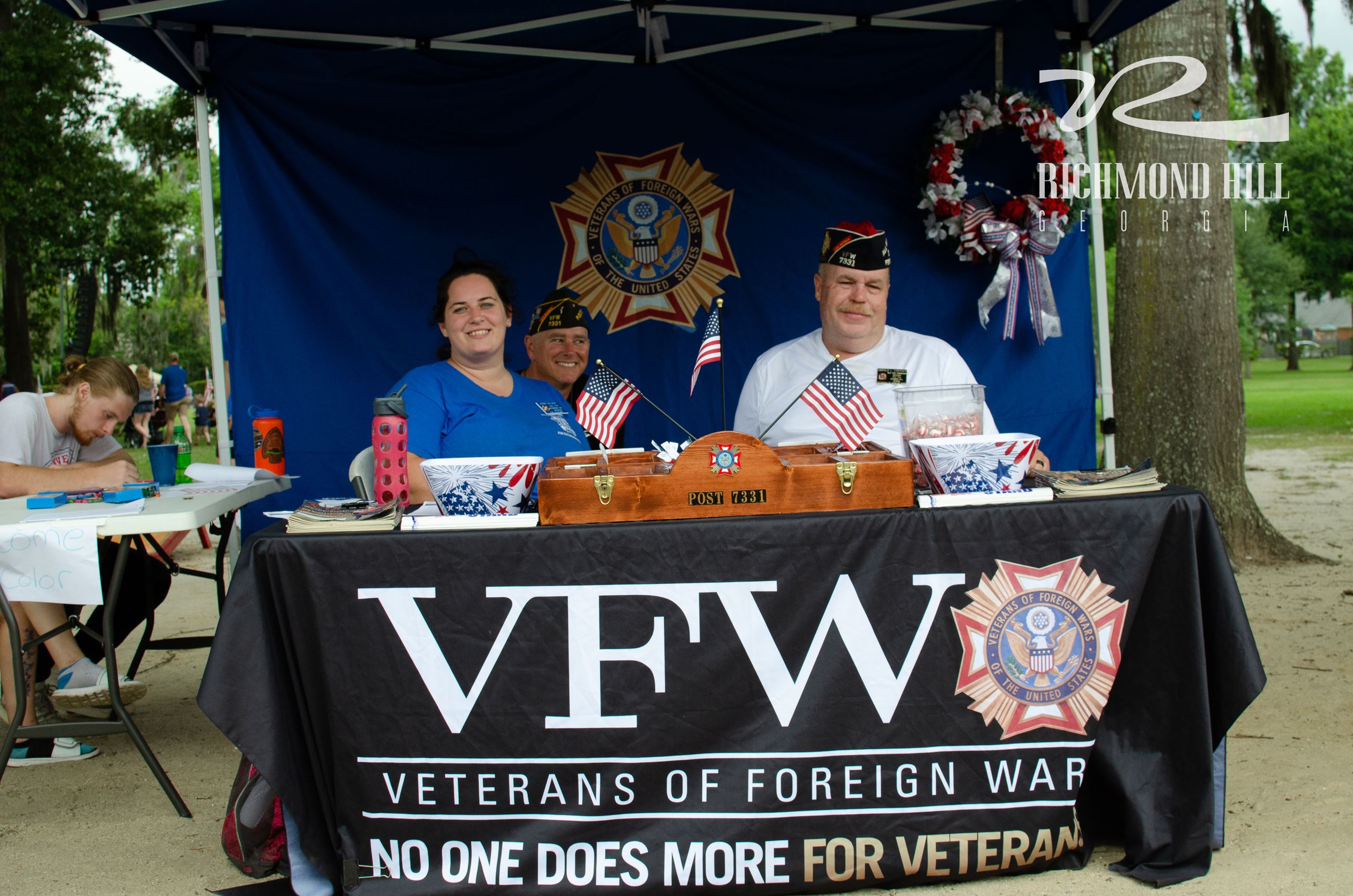 VFW booth at 2019 Independence Day Celebration