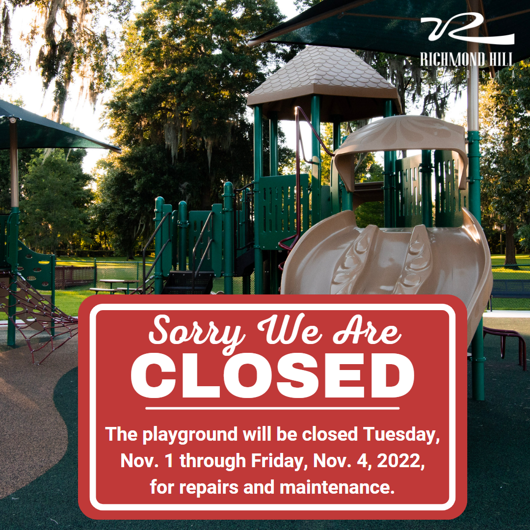 We Are Closed Playground Notification (11.2022)