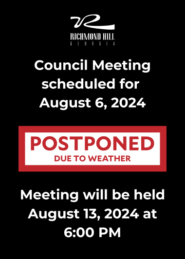 Council Meeting Postponed